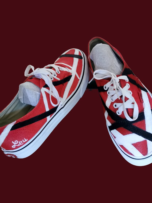Vans Sneakers pictați manual – Unisex, unicat, mărime 39 EU